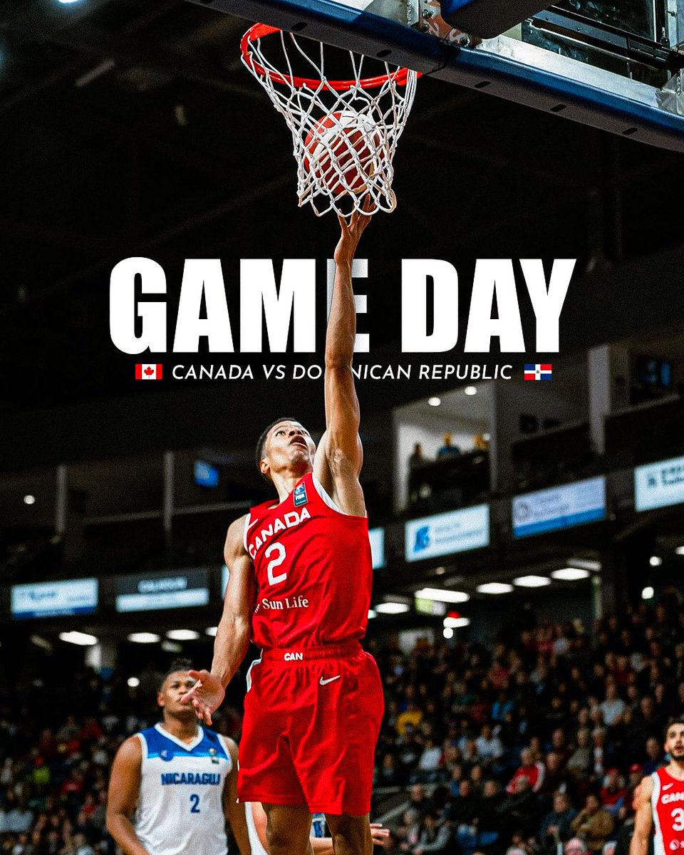 GAME DAY 🇨🇦

Team Canada is hitting the court tonight! The #SMNT takes on the Dominican Republic at 5 PM PT in Saskatoon for the second window of the 2025 FIBA AmeriCup Qualifiers.

📺 Tune in live on Sportsnet 360

#AmeriCupQSask | #WeTheWest | <a href="/CanBball/">Canada Basketball</a> 📸