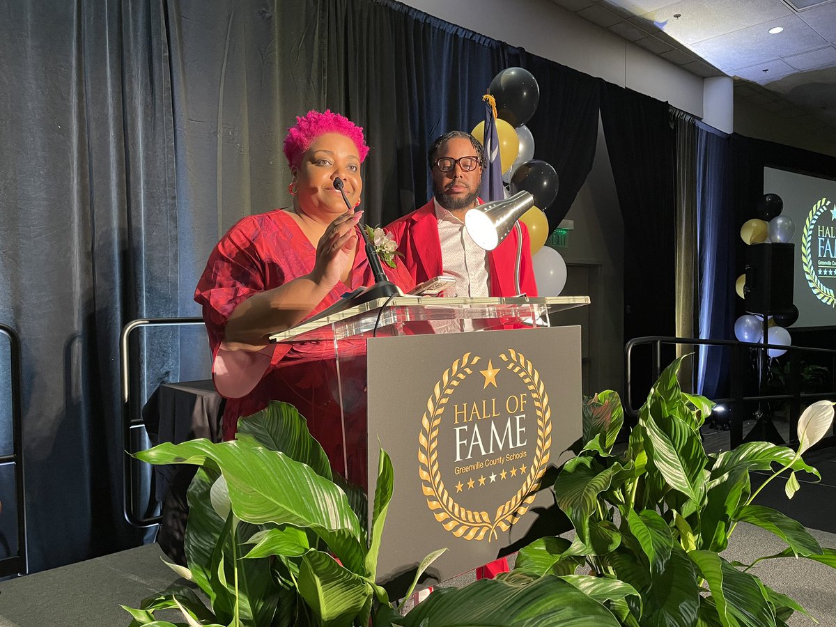 Our first inductee tonight is Kahran Bethencourt, a 1998 Wade Hampton High graduate. She co-founded CreativeSoul Photography and is a world-renowned child photographer, dedicated to empowering children of color through her unique and inspiring images. #GCSHallofFame