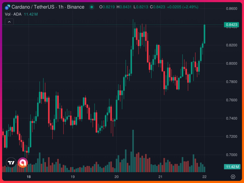 🚨 JUST IN: ADA is on the move yet again.