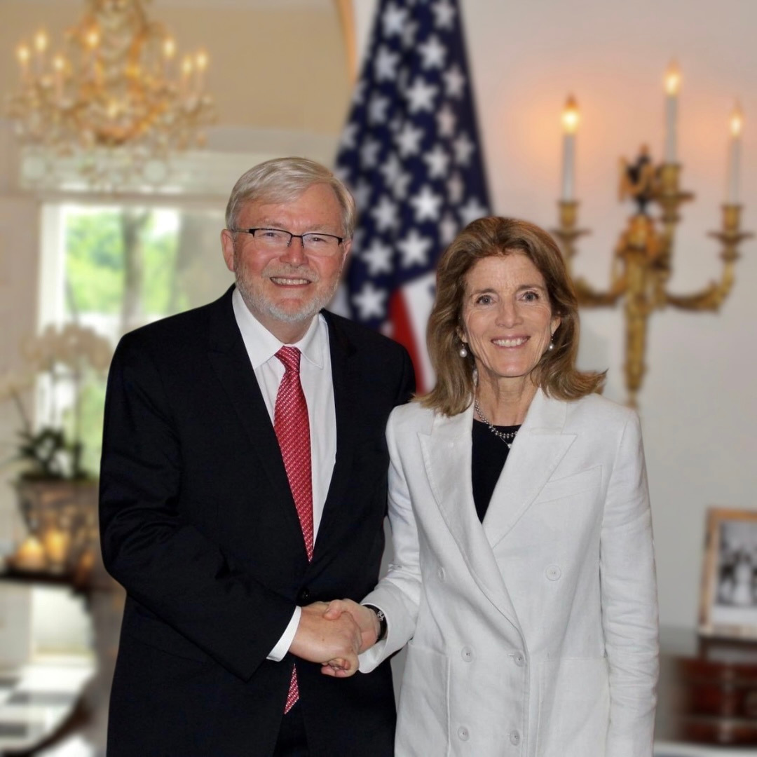 Ambassador Kennedy has been an outstanding and passionate advocate for the Australia-US relationship and a true friend to Australia.

Whether it be celebrating Indigenous culture at the Garma Festival, surfing with Mick Fanning, ripping through the countryside for a good cause in