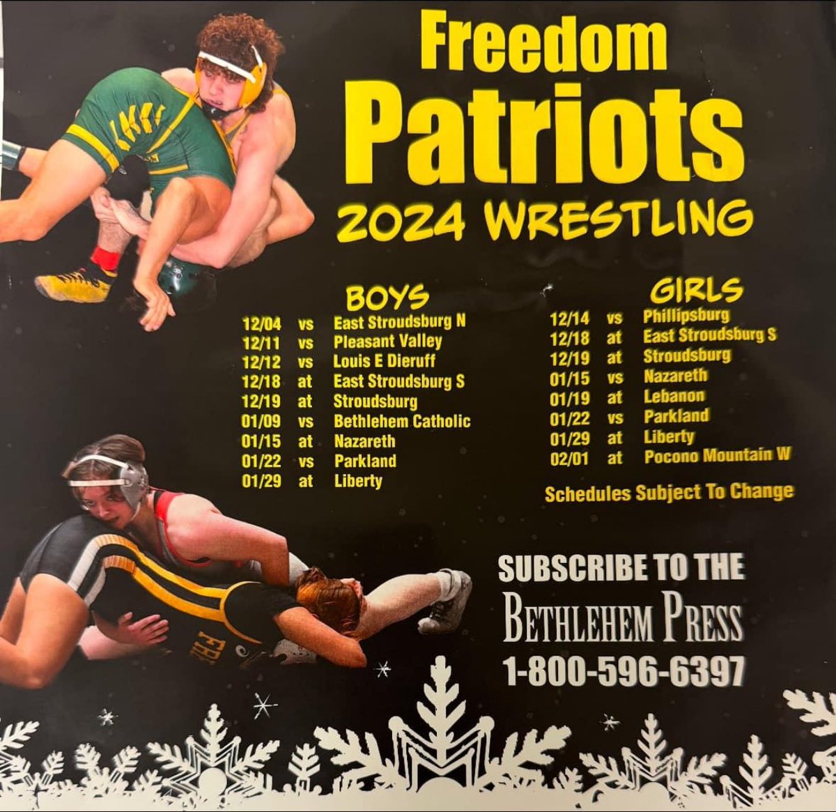 Let’s go! It’s almost go time!!! 
#FreedomFamily #FreedomWrestling #TakedownSeason