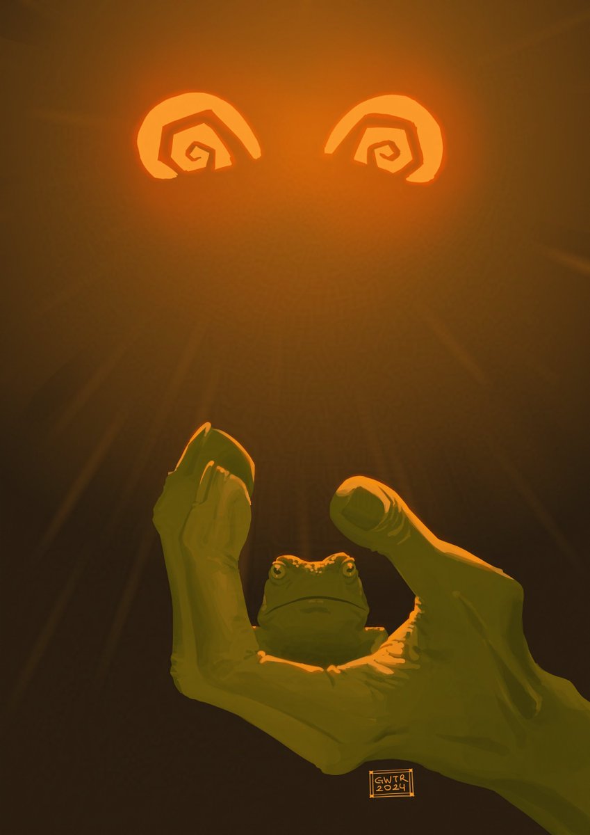 gwtr_art's tweet photo. Leshy and his bullfrog #inscryption https://t.co/b3jFRJwxo7