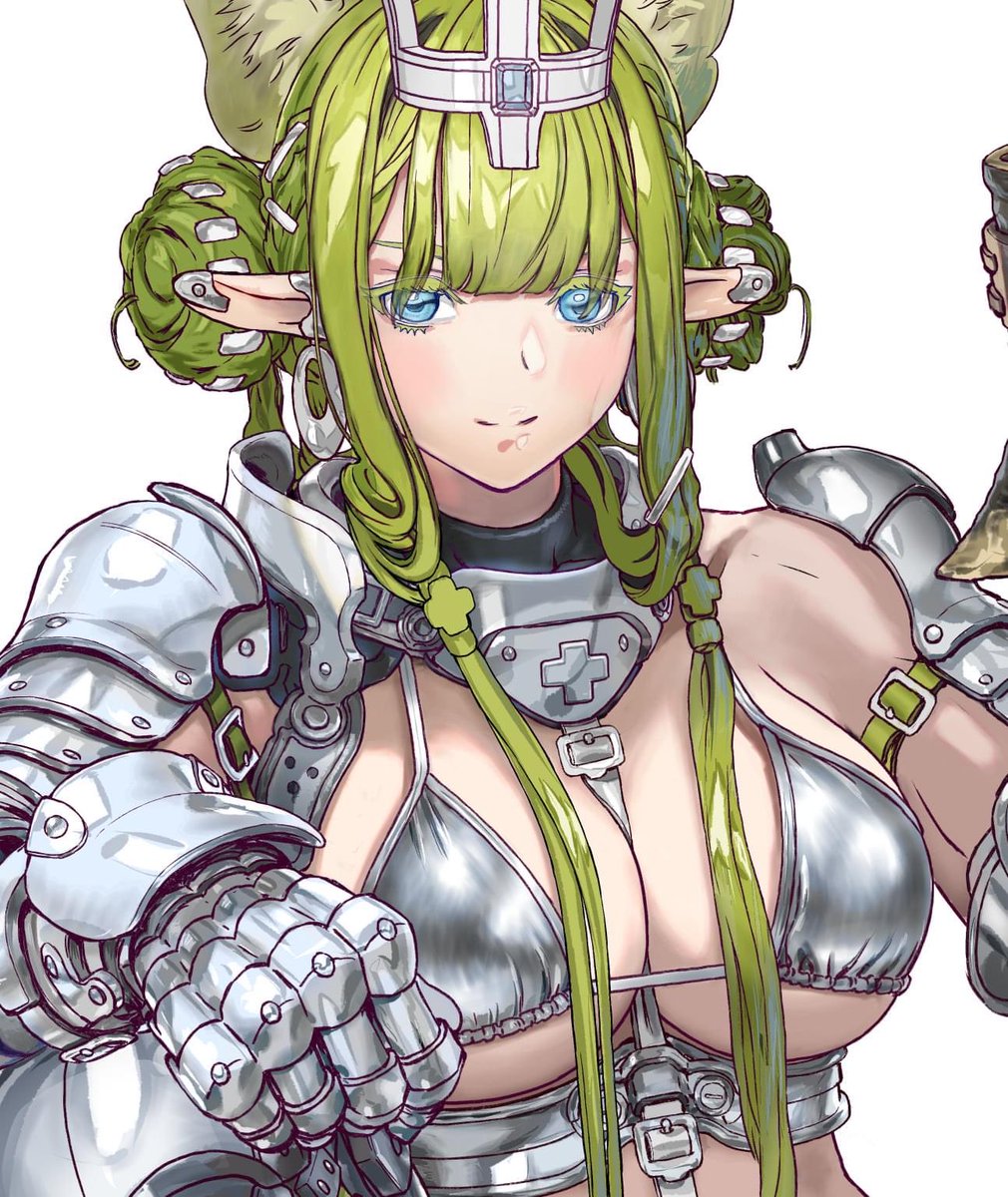 「昔描いたビキニとアーマー 」|あきまんPLAMAX「GODZ ORDER」神翼騎士団のイラスト
