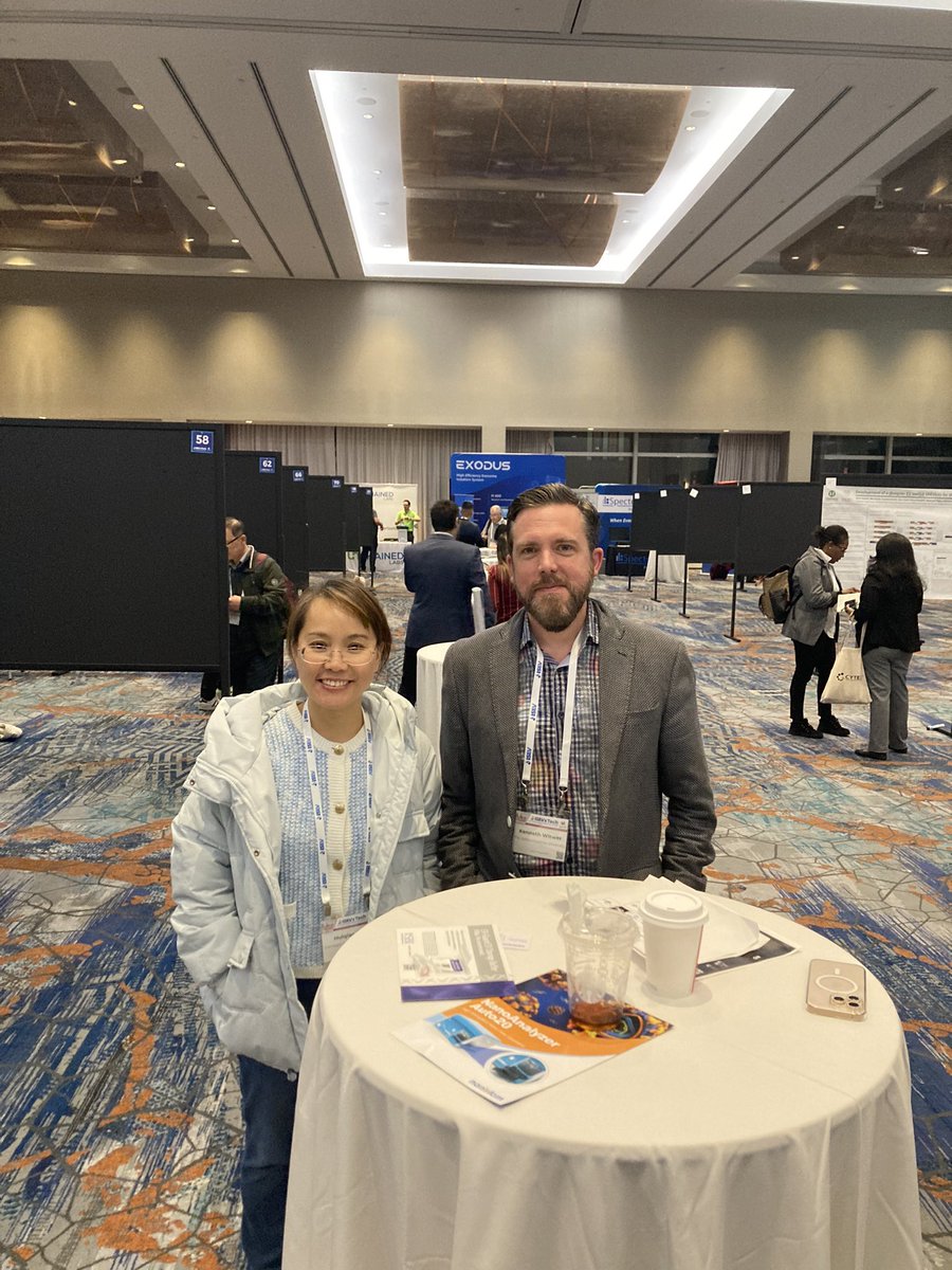 It is great to connect with researchers in the field of Extracellular vesicles in Baltimore <a href="/KennethWWitwer/">Kenneth W Witwer (he/him)</a> <a href="/AijunWangLab/">AijunWang,PhD</a> 

#ISEVxTECH2024