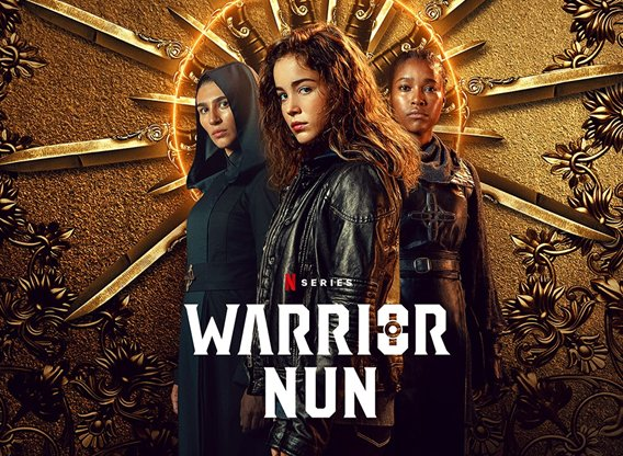 Christopher8105's tweet photo. Still one of the most badass posters ever created🔥Ava front and center as she should be, with Mary and Lilith backing her up😮‍💨#SaveOurWarriorNun #WarriorNun https://t.co/luFqVjTaQ7