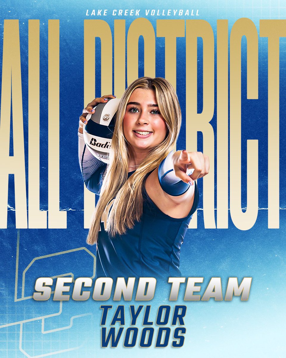 lakecreekvb's tweet photo. Congrats to Junior, Taylor Woods, on being named District 17-5A 2nd Team All District! #untilweallwin @taylorwoods_444 @LakeCreekHS https://t.co/TroTEq7rOP