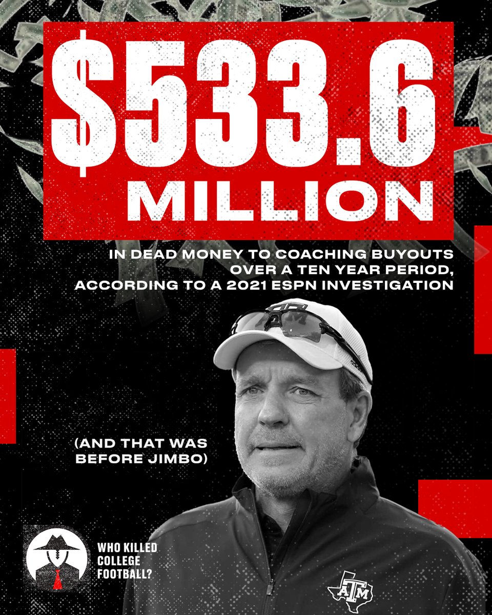 Half a billion in dead money to coaching buyouts.
Anyway, let's talk about paying players directly ...

WKCFB.com
