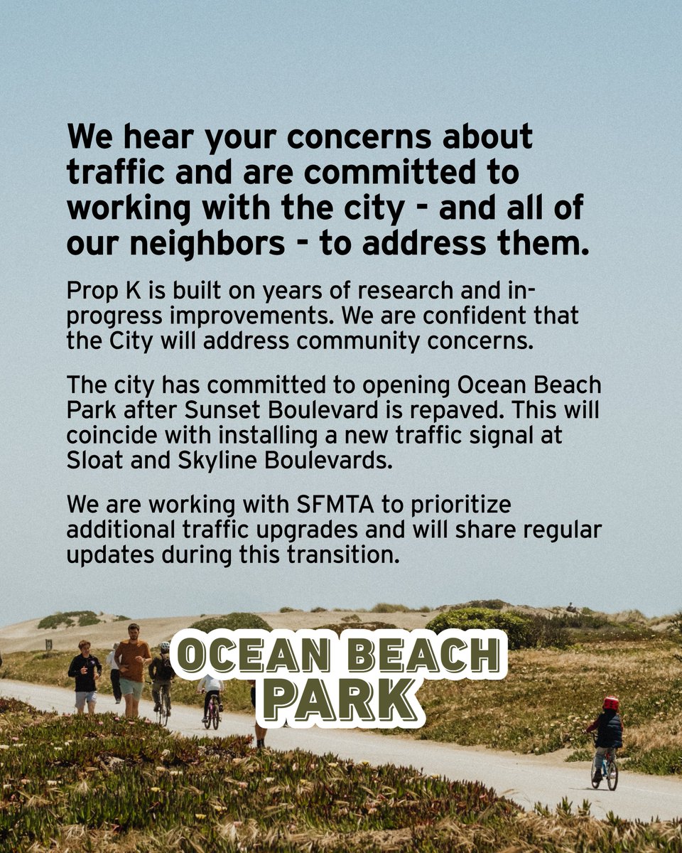 Some exciting updates! More details: mailchi.mp/oceanbeachpark…