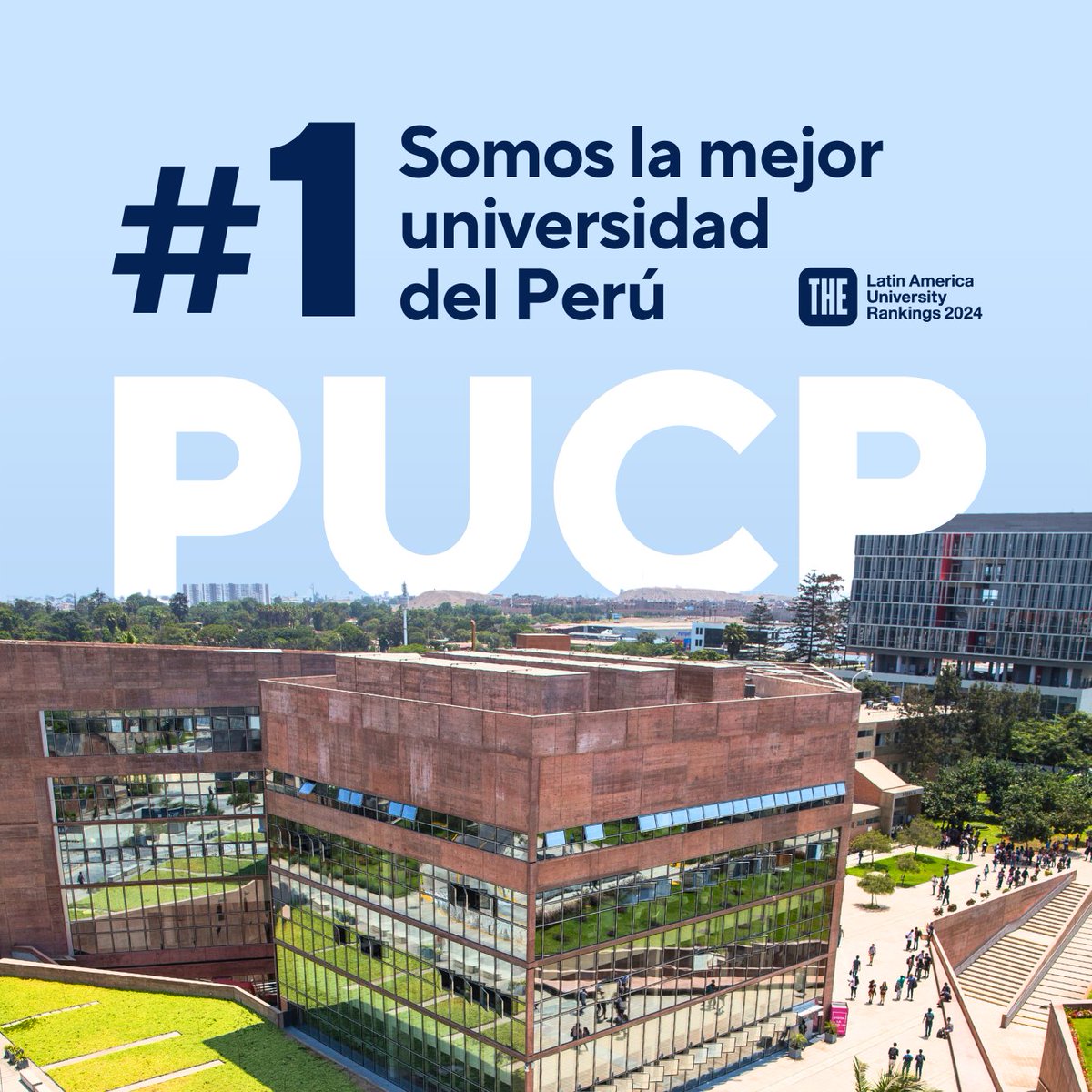 pucp's tweet photo. #OrgulloPUCP | La PUCP lidera el ranking Times Higher Education (@timeshighered) Latinoamérica 2024, donde destaca como la mejor universidad peruana. (1/2) https://t.co/bIpmAa5XgQ