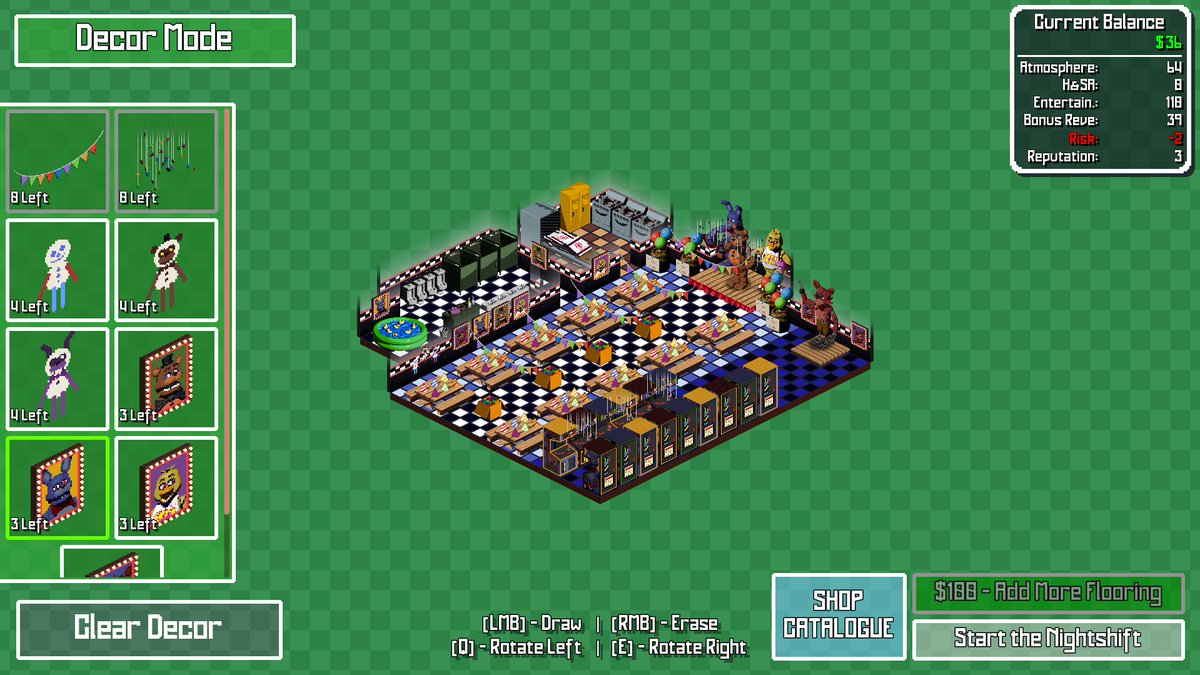 LordXaedin's tweet photo. Probably one of my Favorite FNAF games in awhile.
[also love the Tower Defense stuff as well, can't wait to see more of that. 💜🤎💛]

#FNAF #FanGame #FNaFEE #EngravedEstablishment https://t.co/qIMywKnuUV