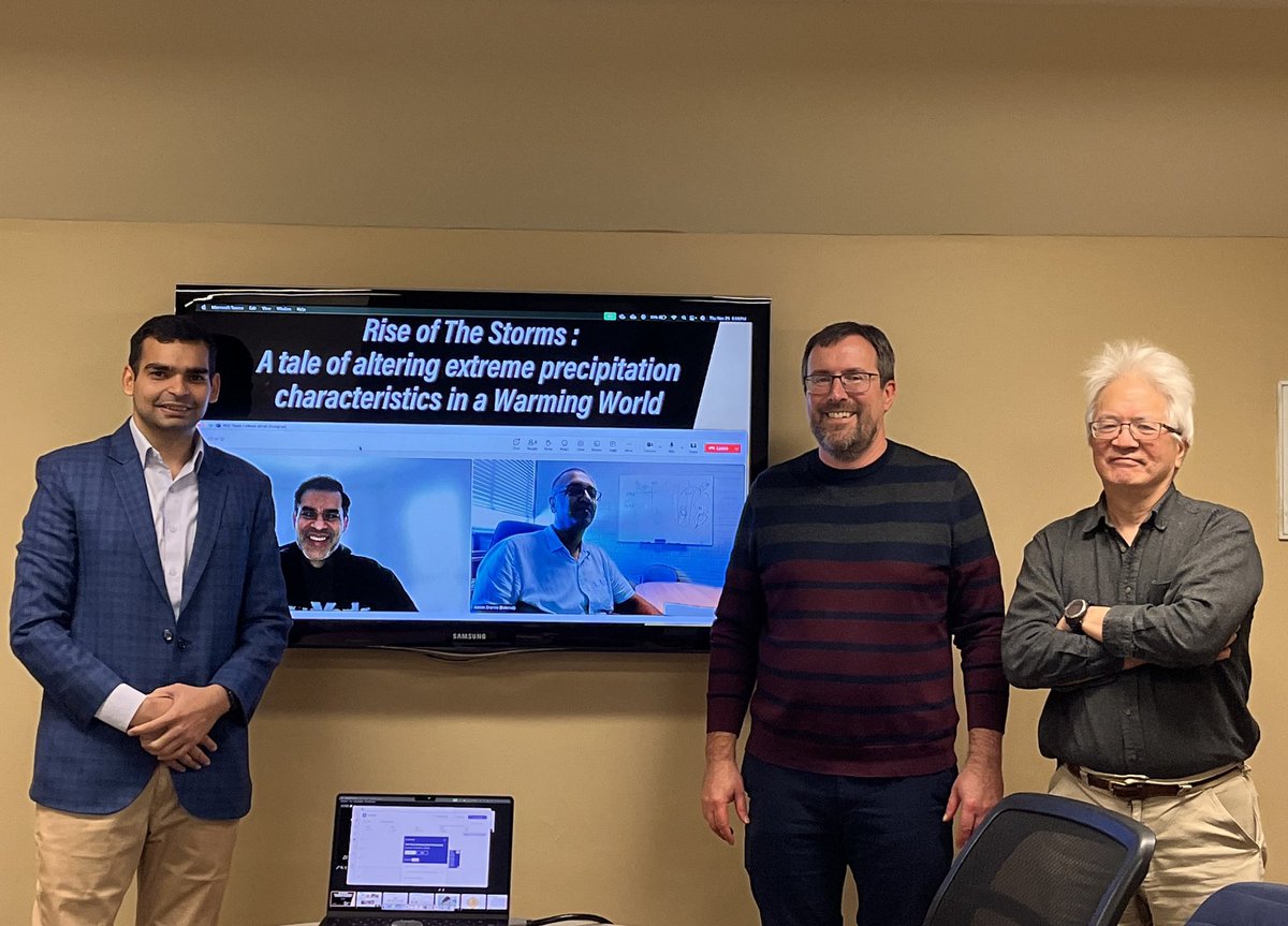 vmmerwade's tweet image. Congratulations to (Dr) Ankit Ghanghas @_ankitghanghas for defending his PhD thesis, which was about exploring global changes in precipitation extremes!