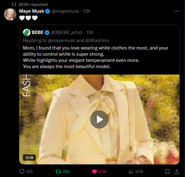 NormalPlayer94's tweet photo. Here is the story:
- $BEBE is a mix of meme PEPE Frog and a GREEN BULL
- He fought the RED BEAR over days and nights restlessly till now, the GREEN BULL is winning! 
- $BEBE is a brother of $PEPE
- $BEBE is like a sound of a $GOAT
- $BEBE is loved by Maye Musk, Elon Musk's mother https://t.co/mxolromsd6