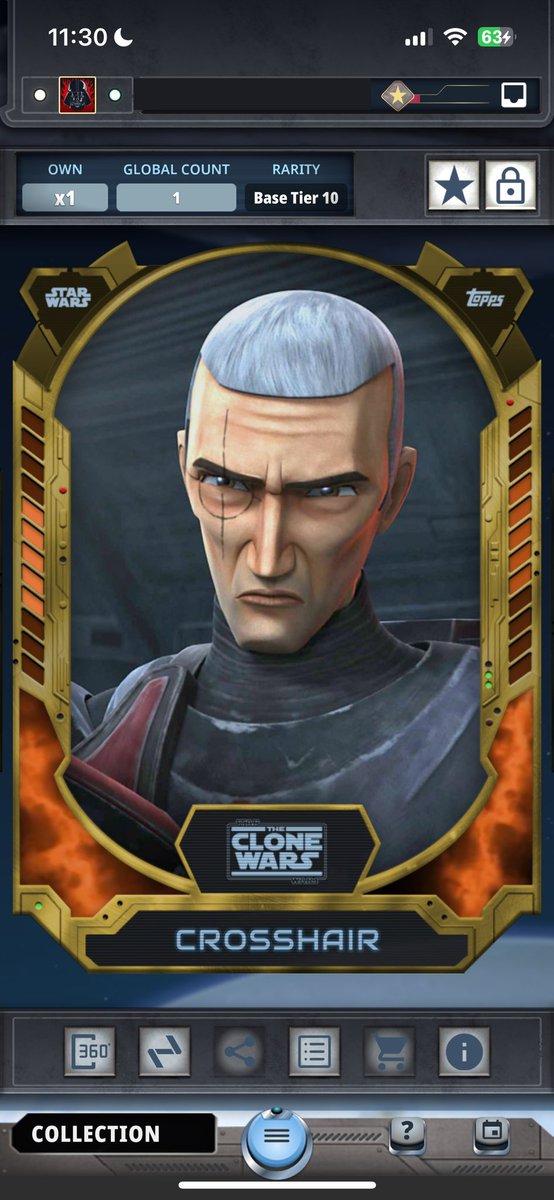 RaeVulsix's tweet photo. Here’s another rare
1 of its kind card only. ✨
Grateful to have in
my collection. (;
#1cc #cardtrader #StarWars #crosshair #swct #CloneWars #Topps #legendary #mug #looking #ahh https://t.co/aoLrB5NA6l