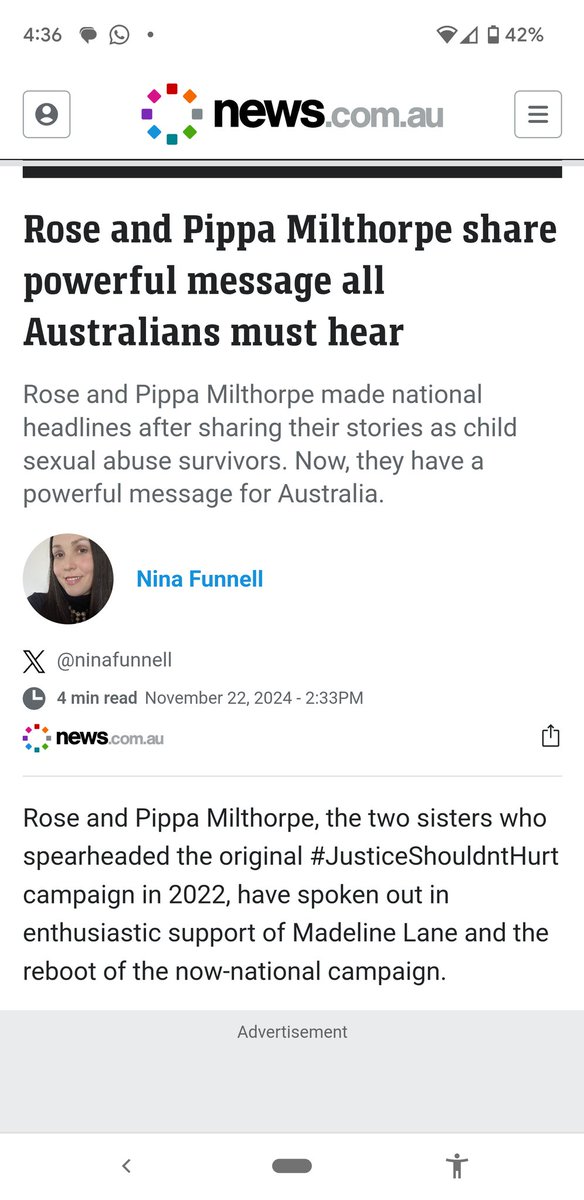 Nina Funnell, Journalist & Survivor advocate🎗️ tweet media