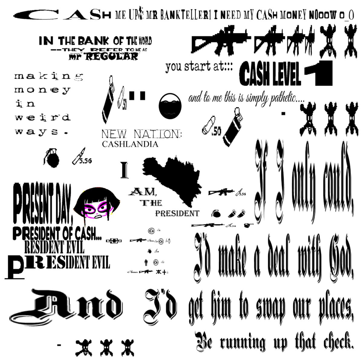 actually i think we were right the first time, its pretty good i think

MAKING MONEY IN WEIRD WAYS

AN ALBUM BY DOIN' FINE + ILYSM

OUT NOW, LINKS IN REPLIES