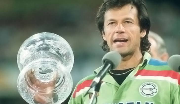Imran Khan is one of the greatest cricket players of all time. It is very strange to see security guards stopping fans at Australian cricket grounds displaying his image. Why would an image of Khan holding the 1992 World Cup trophy be banned at Australian grounds?