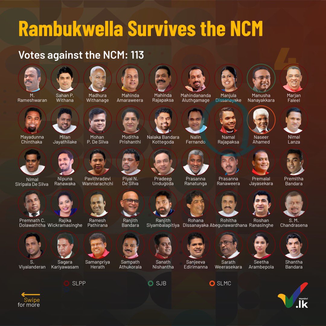 ShamalA2020's tweet photo. @RajapaksaNamal Here’s a blast from the past, guy commenting on medical issue, votes against Raumbukwellas NCM. Shame!!! https://t.co/IFEpiidW4s