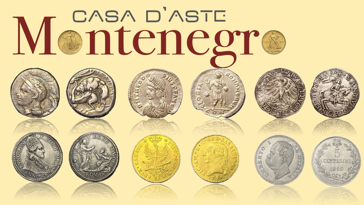 Scopriamo insieme il meglio di uno degli incanti numismatici più attesa di fine anno #asta #auction #torino #turin #montenegro #monete #coins #medaglie #medals #prova #proof #rarità #rarity #oro #gold #lira #lire #numismatica #numismatics
cronacanumismatica.com/asta-numismati…