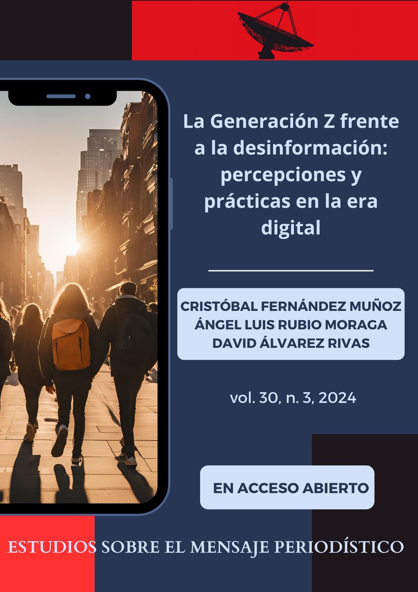 💡La Generación Z frente a la desinformación: percepciones y prácticas en la era digital
✏️<a href="/Cristobalfdez/">Cristóbal Fernández Muñoz</a>, Ángel L. Rubio y David Álvarez, de <a href="/unicomplutense/">Complutense</a>
🛠️Realizan un estudio demoscópico y grupos de discusión para conocer la percepción de la Generación Z sobre los bulos 1/2
