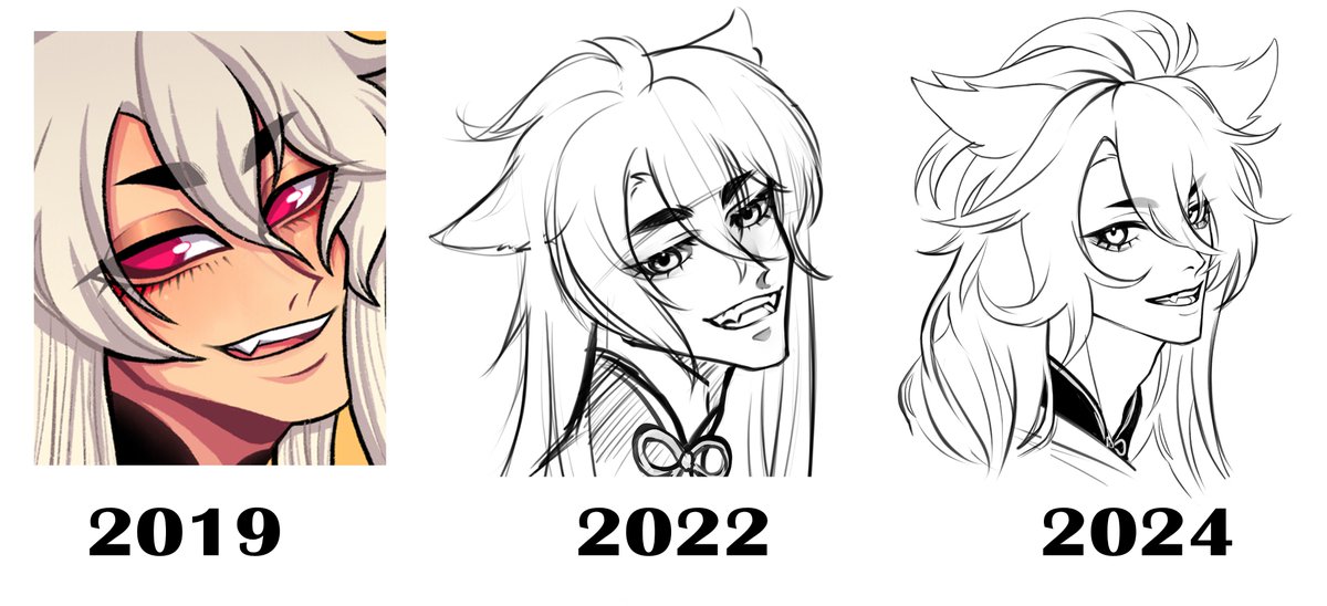 Altereight888's tweet photo. I was pretty worried about my progress drawing but now I'm I have a relief with this practice (´▽`ʃ♡ƪ)

#KOGITSUNEMARU #刀剣乱舞 #刀剣乱舞ONLINEもうすぐ十周年 https://t.co/NqvNepqJl4