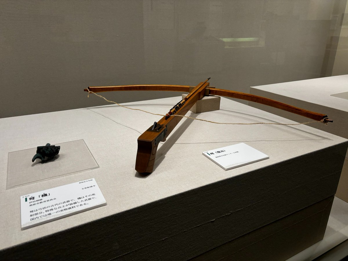 戦国時代　黄金製品　落城した城跡から出土した刀の部品 多賀城1300年展 学芸員コレミテ！⑦ 弩「機」（宮城県指定文化財）】弩
