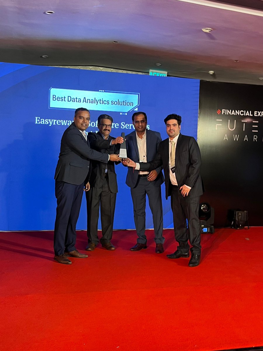 FinancialXpress's tweet image. #FEFutechAwards: Congratulations to Easyrewardz Software Services for the winning the Silver in the Best Data Analytics Solution category and Aditya Birla Capital for the Bronze!

#FE #FutechAwards