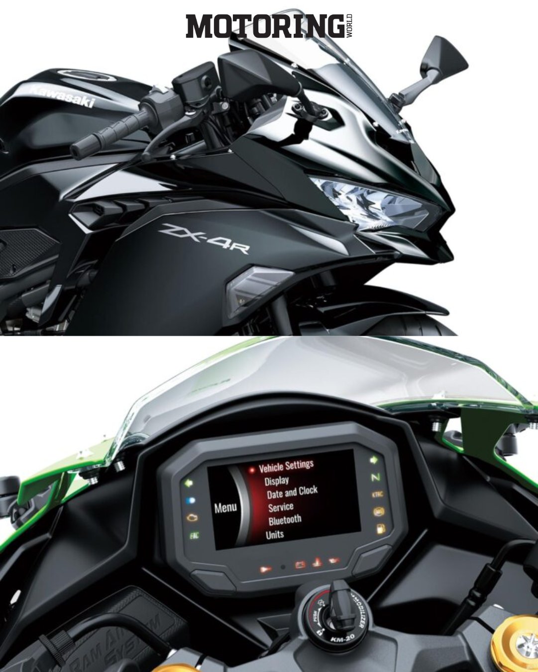 NINJA ZX-25R ZX-4R SE Street Back Step Blue Mifanaraka amin