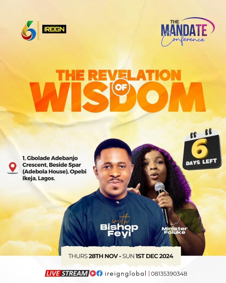 BishopFeyi's tweet image. You need to save this because ...

In 6 days, men will be baptized. 💃💃💃

Take note of the date!!! 28th Nov - 1st Dec is the code.

#bishopfeyi #TMC2024 #propheticchurch #churchinikeja #dominion #bishopfeyidaniels #themandateconference #ireign #Thedominionmandate