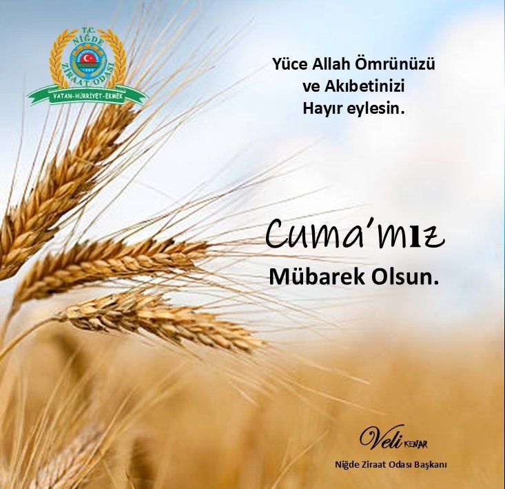 Niğde Ziraat Odası Başkanlığı (@nigdeodas) on Twitter photo 