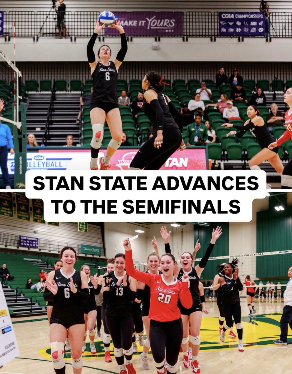 FloCollegeVB's tweet photo. The warriors swept Cal State East Bay 3-0 in the first round of the CCAA Championship๐งน
Stanislaus State will play San Francisco State tomorrow at 3:00pm PT ๐บWatch LIVE on FloCollege!
@GoStanState | @goccaa | @flocollege | #CCAAVB https://t.co/PUINbSvg37
