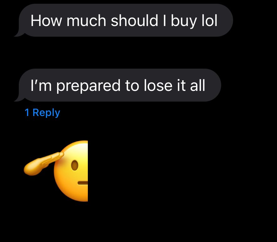 Current market conditions:

What's the ticker? 

$CHILLGUY $XING $VADER