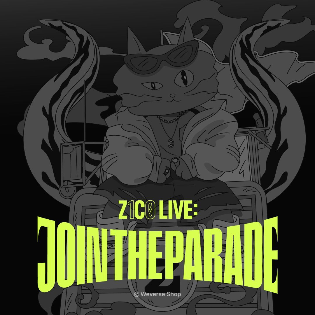ZICO (@ZICO92) LIVE : JOIN THE PARADE 공식 상품 판매 안내✨ ZICO