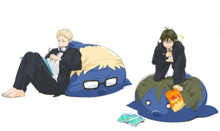 shotosizuku's tweet image. the genre of official tskym art where tsukki is so peaceful looking while yamaguchi is almost always fighting for his life kills meeeee like omg pls go help ur boyfriend