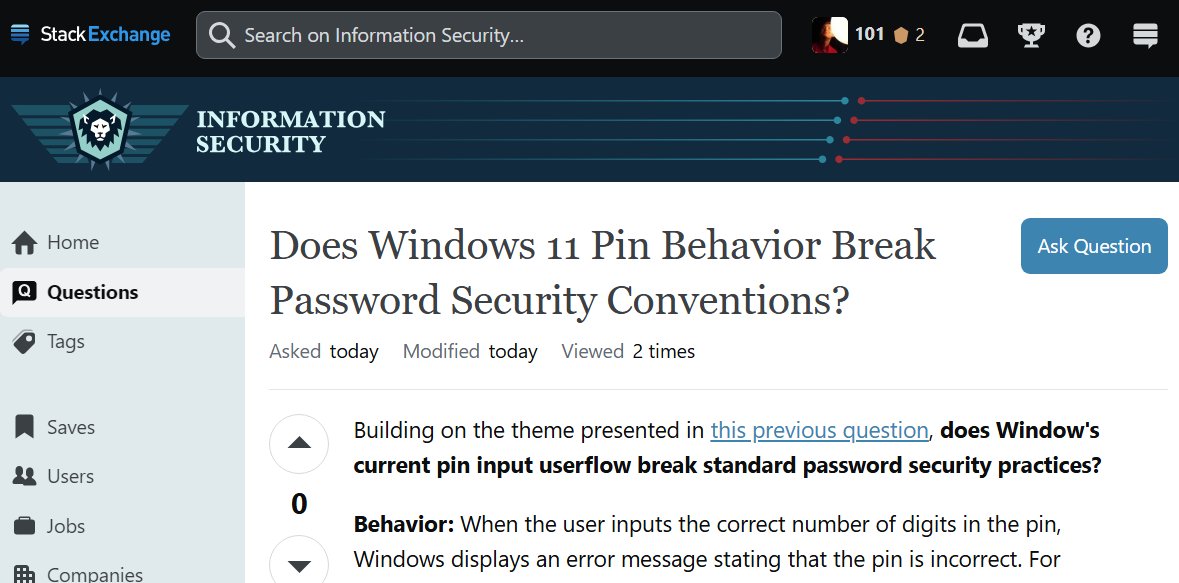 Complelist's tweet image. I have a question for @Windows:
security.stackexchange.com/questions/2796…
#StackExchange