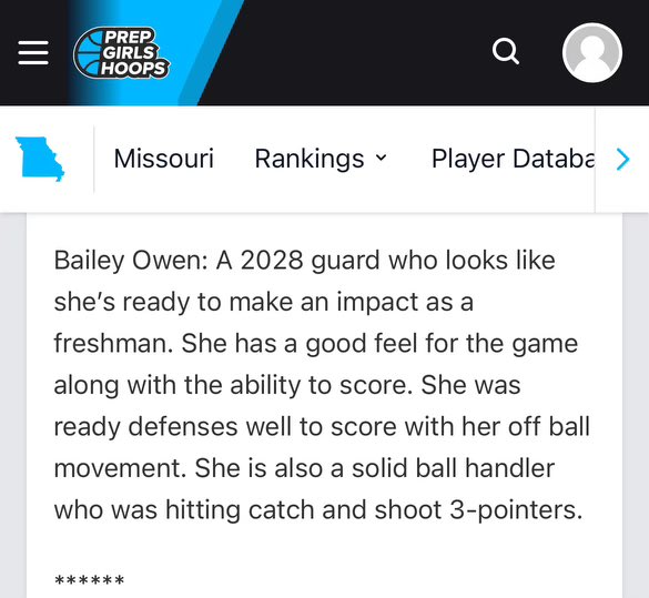 Thank you for the write up. <a href="/PGHMissouri/">Prep Girls Hoops Missouri</a> <a href="/MustangsWBB/">Marquette Mustangs WBB 🏀</a> <a href="/cgh00ps/">Chaz Glotta</a>