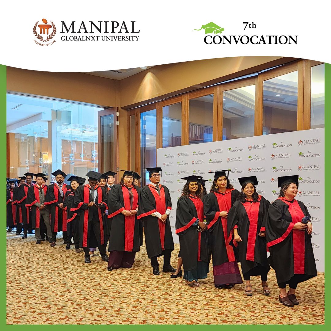 GlobalNxt's tweet photo. 🎓Congratulations, Class of 2024! Last Saturday, we honoured your exceptional dedication, perseverance, and scholarly achievements. As you embark on the next chapter, know that you carry the pride and support of the entire Manipal GlobalNxt University's community. https://t.co/qf7dkGmKO9