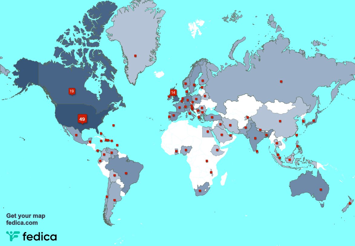 I have 7 new followers from Canada 🇨🇦, and more last week. See fedica.com/!TommyGunnHound