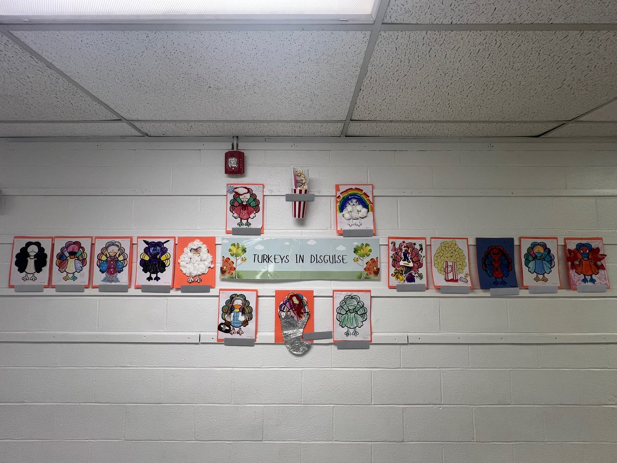 How awesome and creative are these turkeys in disguise that our students and their families created together?! 🦃👏🏼