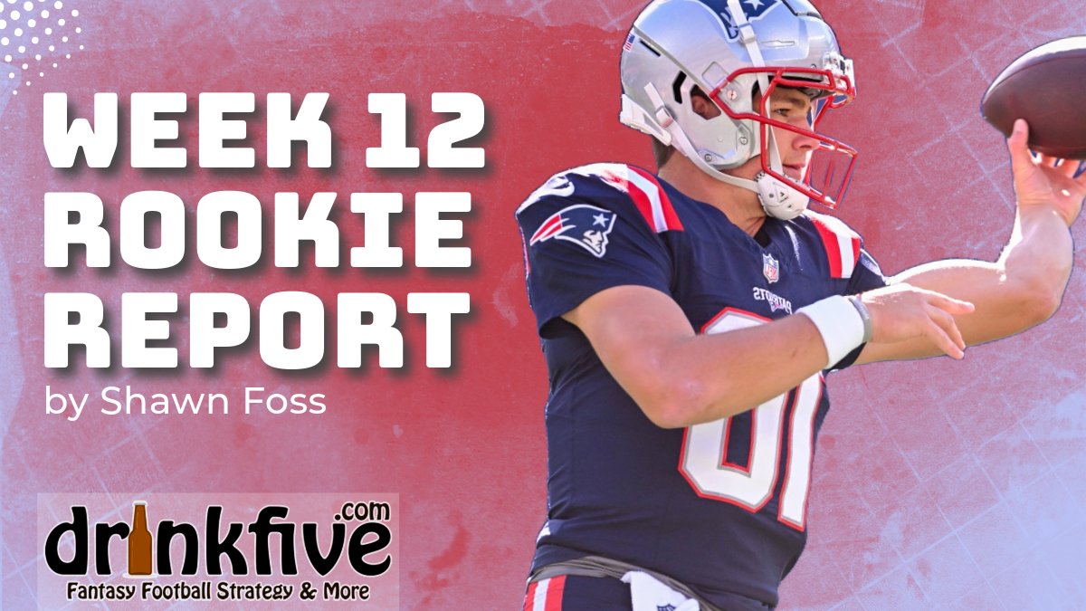 Dig in! It's Week 12 - do you know what rookies you're starting and sitting on your #fantasyfootball squad? Check out <a href="/Shawn_Foss/">Shawn Foss</a>'s takes on the best and worst plays of the week around the #NFL. Just released this evening. 🏈

drinkfive.com/fantasy-footba…