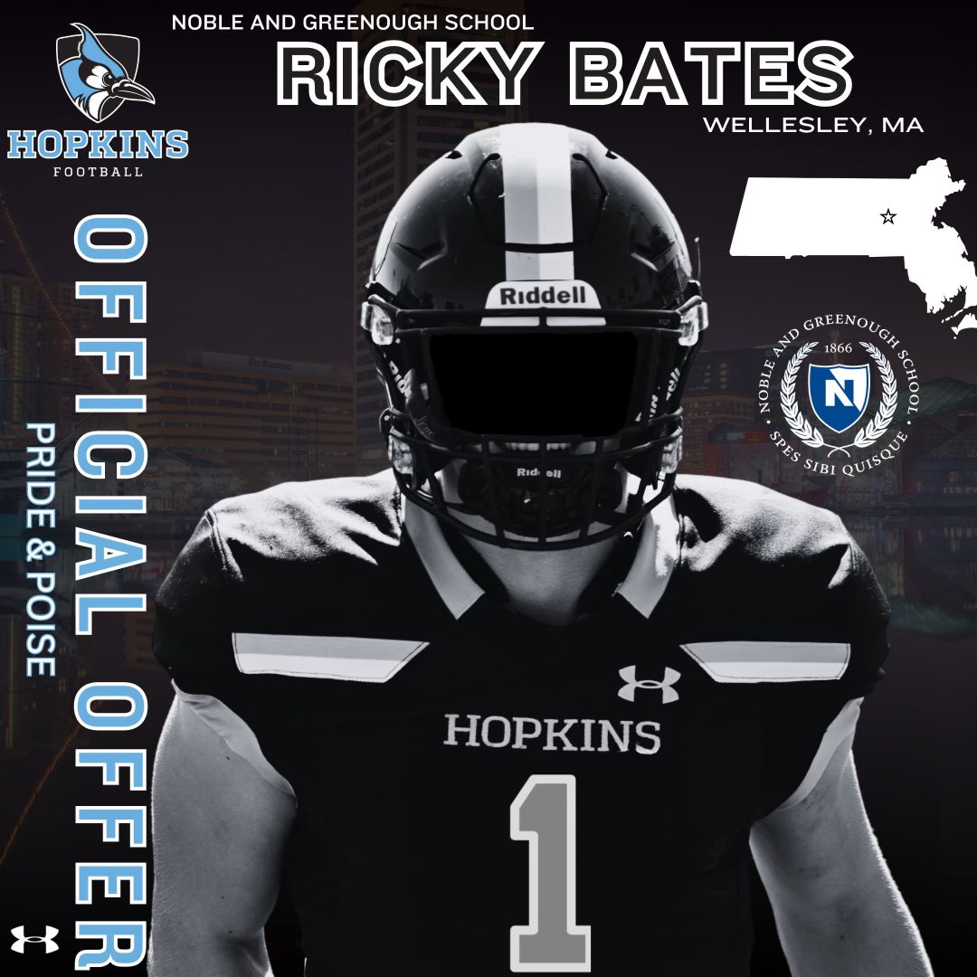 Ricky Bates (@rbates25) on Twitter photo After a great conversation with <a href="/CoachCrevani/">Stephen Crevani</a> I am blessed to receive an offer from Johns Hopkins University.
<a href="/Coach_Costadina/">Joe Costadina</a> <a href="/CoachCurranNG/">Mike Curran</a> <a href="/gjmaley/">George Maley</a> <a href="/COACH_PAPAS/">Nico Papas</a> After a great conversation with <a href="/CoachCrevani/">Stephen Crevani</a> I am blessed to receive an offer from Johns Hopkins University.
<a href="/Coach_Costadina/">Joe Costadina</a> <a href="/CoachCurranNG/">Mike Curran</a> <a href="/gjmaley/">George Maley</a> <a href="/COACH_PAPAS/">Nico Papas</a>