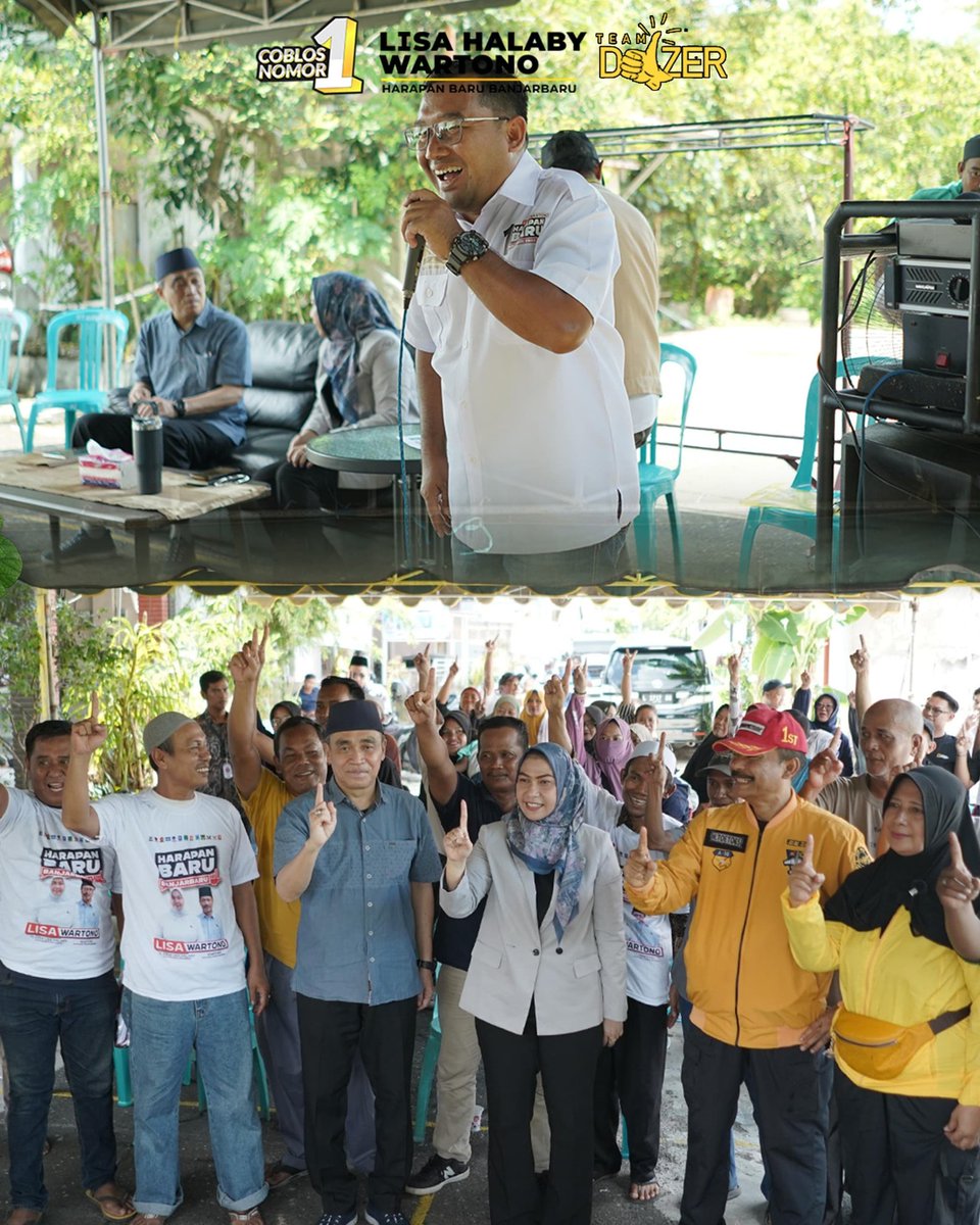 jamarustam1's tweet photo. Tokoh organisasi dan tokoh masyarakat mantap dukung calon walikota dan calon wakil walikota Banjarbaru Kalimantan Selatan Hj.Lisahalaby - wartono
#banjarbarubersinar #HjErnaLisaHalaby #ErnaLisaHalaby #timdozer #banjarbaru #muhidinhasnur #banjarbaruemas #kalimantanselatan https://t.co/j3tvnAhR30