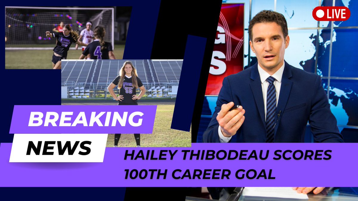 🌟💯 100 CAREER GOALS! 💯🌟
🎉⚽ Huge congratulations to Hailey Thibodeau on scoring her 100th career goal! 🚀Here's to many more milestones ahead! 💯