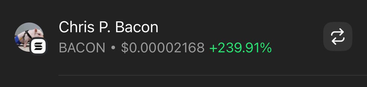 TechnokingOf's tweet photo. @cryptolyxe $Bacon 
Chris P. bacon 
24k market cap
You can legit make a million https://t.co/7KVQgFIs4D