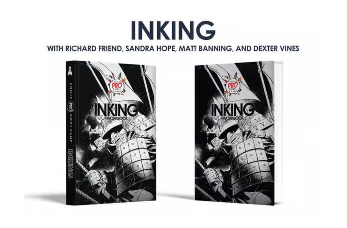 RocketshipEnt's tweet photo. The Comic Pro Boot Camp series is now on Kickstarter and Book 3 focuses on inking! The CPBC Inking book includes expertise from Richard Friend, Sandra Hope, Matt Banning, and Dexter Vines!
https://t.co/wOSd6AYPk5 https://t.co/9vxvlAWePf