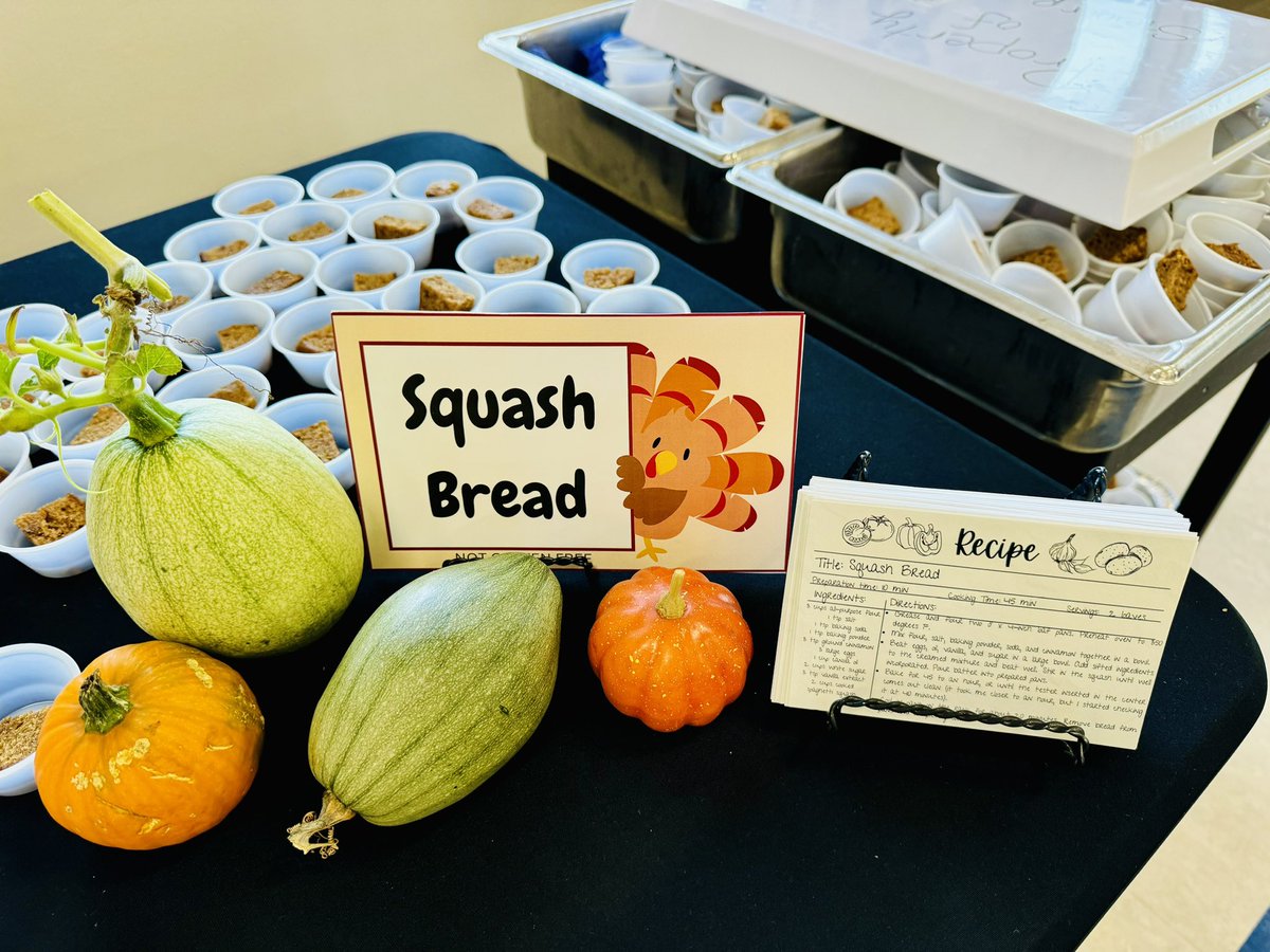 SRE Stallions (@srestallions) on Twitter photo Today we had a tasting of several items home grown in our own school gardens!! There were so many delicious vegetables from our hydroponic garden to taste and the most delicious bread made from squash that grew in our SRE outdoor garden/classroom! 🌱🥬 <a href="/SRE_Principal/">Britteny Clifford</a> Today we had a tasting of several items home grown in our own school gardens!! There were so many delicious vegetables from our hydroponic garden to taste and the most delicious bread made from squash that grew in our SRE outdoor garden/classroom! 🌱🥬 <a href="/SRE_Principal/">Britteny Clifford</a>