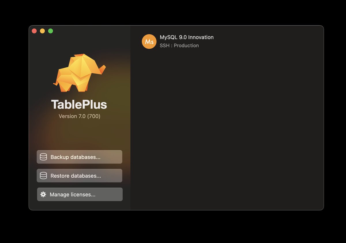TablePlus tweet media