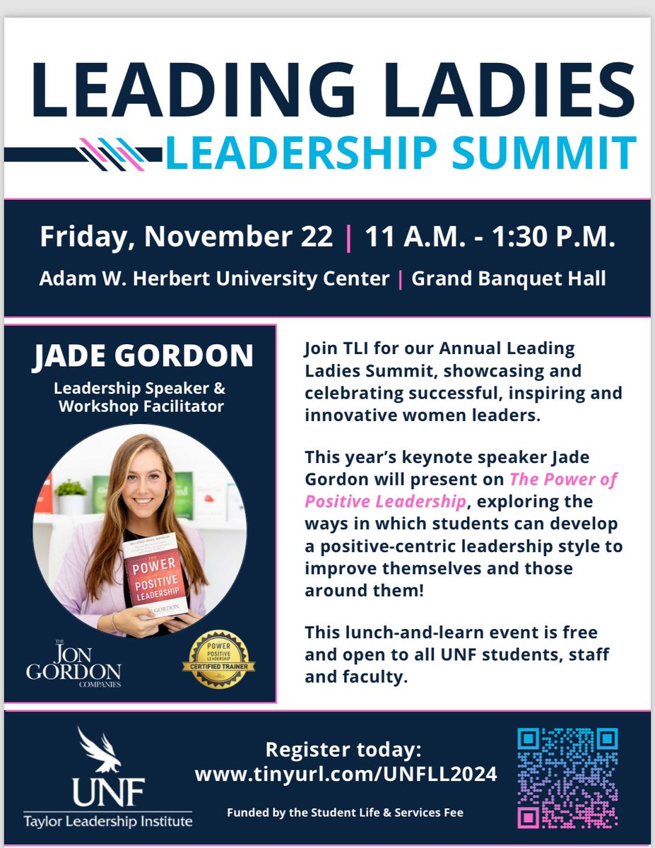 Going to see my daughter <a href="/jade_gordon11/">Jade Gordon</a> speak tomorrow at UNF.
