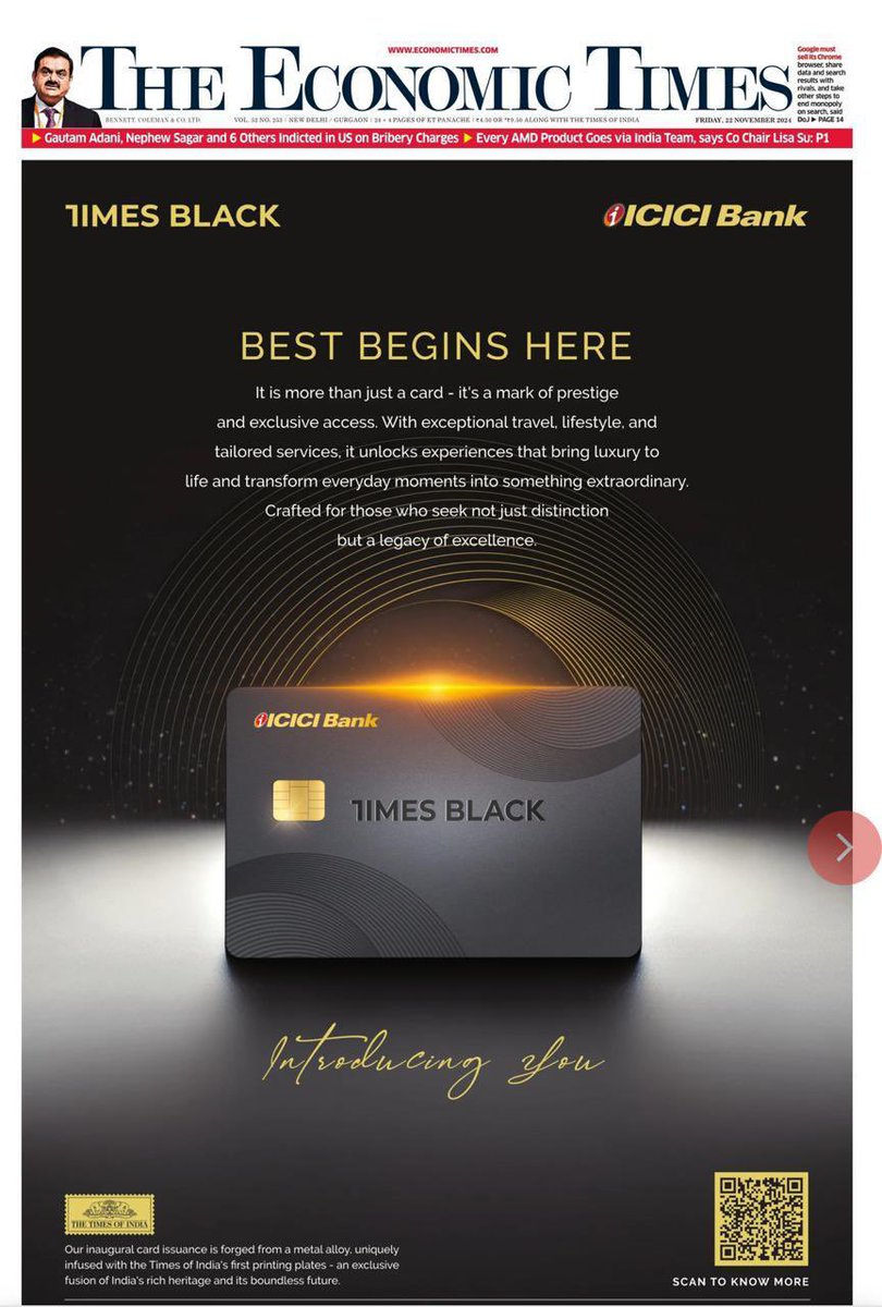 Excited to finally announce one of our biggest launches! Get ready for the best <a href="/TimesBlackCard/">Times Black</a> <a href="/ICICIBank/">ICICI Bank</a> <a href="/Visa/">Visa</a>