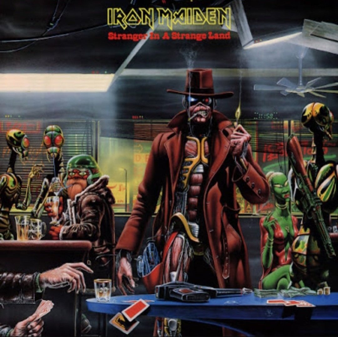 HeavyMetal_999's tweet photo. November 22, 1986. The single "Stranger in a Strange Land" is released.  It is a song taken from the sixth studio album Somewhere in Time (1986) by the British heavy metal band IRON MAIDEN. https://t.co/XzjrV2qEje