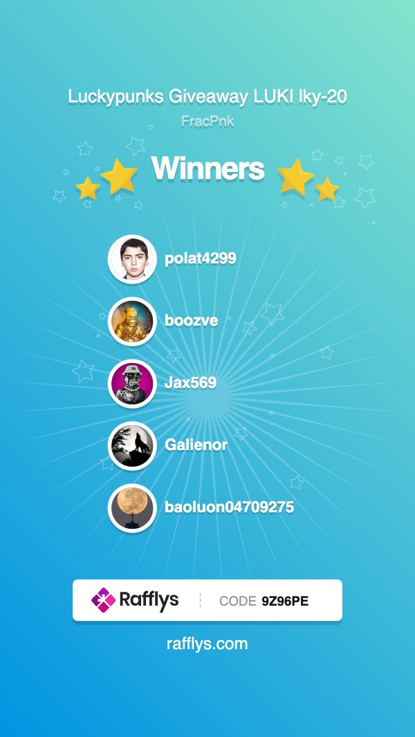 FracPnk's tweet photo. @LKY20_HUB_X @LuckyCoinProj 🎉 Huge thanks to everyone supporting our art journey! 🚀 Winners are in: 
@polat4299 – NFT
@boozve – NFT
@Jax569 – 200 LUKI
@Galienor – 200 LUKI
@baoluon04709275 – 200 LUKI
if you dont have a luckycoin wallet create here: https://t.co/nLQUognaky https://t.co/6hdD04yLGW